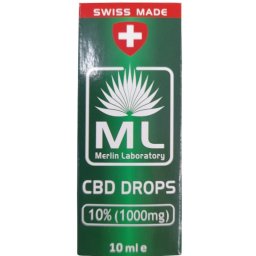 Ulei CBD Drops 10% - 1000mg - 10ml Laboratoarele Merlin