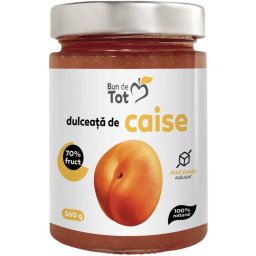 Dulceata de Caise fara zahar 360g Bun de Tot