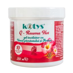 Gel incalzitor Q-Reuma Hot cu Untul pamantului si Arnica 250ml Kotys