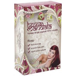Pudra Henna Rosu 100g Henna Mandala