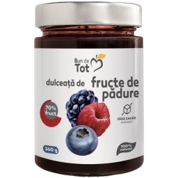 Dulceata Fructe Padure fara zahar 360g Bun de Tot