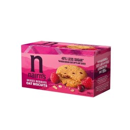 Biscuiti Ovaz Integral Fructe Padure 200g Nairn`s