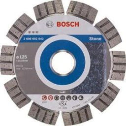Disc diamantat de tăiere pentru piatră, 125 x 22.23 x 2.2 x 12 mm