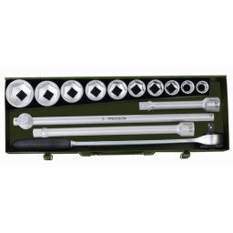 Trusa chei tubulare 3/4" pentru camioane, Proxxon 23300, 14 piese
