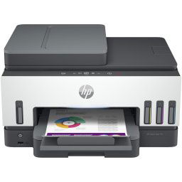 Multifunctional inkjet color HP Smart Tank 790 All-in-One Printer, Light Basalt, Retea, Wireless, ADF, Duplex, A4