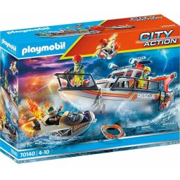 Playmobil City Action PM70140 - Ambarcatiune de salvare cu personal