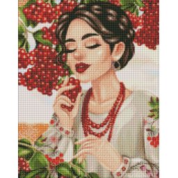 Set goblen cu diamante, cu sasiu, Dulceata de mai, 40x50 cm