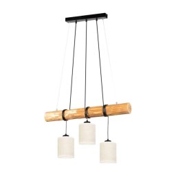 Spot-Light 68869351 - Lustră suspendată pe cablu TRENO, 3xE27/25W/230V, finisaj pin