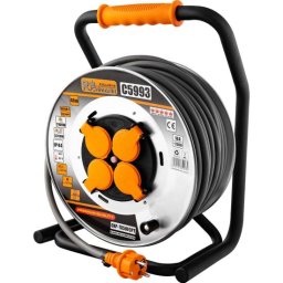 Prelungitor electric industrial, pe tambur, 3x2.5 mm², IP44, 40 m, Richmann Exclusive GartenVIP DiyLine