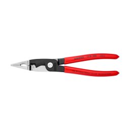 Cleste KNIPEX 6 in 1 pentru instalatii electrice, 200 mm, pentru prindere, taiere, dezizolare si sertizare, fabricat in Germania 13 81 200