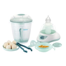 Sterilizator biberoane si tetine 5 in 1-incalzitor,fierbe la aburi,decongelare si storcator de fructe manual