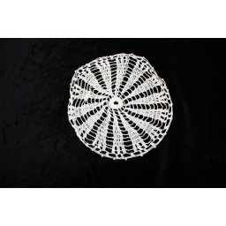 Mileu vintage raze – dantelă rotundă de bumbac alb – anii ’60