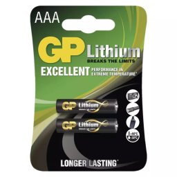 GP Lithium Battery AAA (FR03) 2 pack