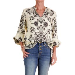 RUBY YAYA Bluză Zari Wrap Shirt ZARIWRAPSHIRT-OFW off white