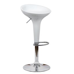 Scaun bar, înălțime reglabilă, rotativ, suport picioare, plastic ABS, alb, ABS 101