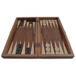 Joc Table Star din Nuc Masiv Sculptat Manual, 27x50x8 cm