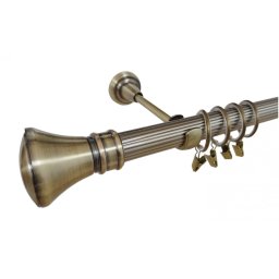 Galerie simpla Luxor teava striata aur antic 25mm