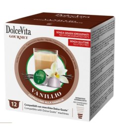 Capsule Dolce Vita Vanillio Compatibile Dolce Gusto, 12 buc