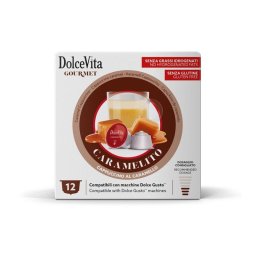 Capsule Dolce Vita Maxi Caramelito Compatibile Dolce Gusto, 12 buc