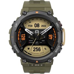 Ceas Smartwatch Amazfit T-Rex 2, GPS, Bluetooth, SpO2, Wild Green