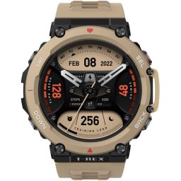 Ceas Smartwatch Amazfit T-Rex 2, GPS, Bluetooth, SpO2, Desert Khaki