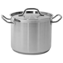 Oala inalta din inox cu capac 9,0 L