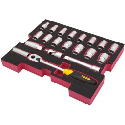 FMHT0-74297 STANLEY. SET 20 UNELTE DE MANA FATMAX IN TAVA DE SPUMA T-STAK 1/2