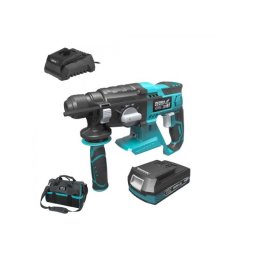 Dedra Set Ciocan rotopercutor SDS Plus SAS+ALL cu acumulator Li-Ion 18V 2.0Ah incarcator 60W si geanta