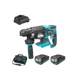 Dedra Set Ciocan rotopercutor SDS Plus SAS+ALL cu 2 acumulatori Li-Ion 18V 2.0Ah incarcator 60W si geanta