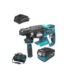 Dedra set Ciocan rotopercutor SDS Plus SAS+ALL cu acumulator Li-Ion 18V 4.0Ah incarcator 60W si geanta
