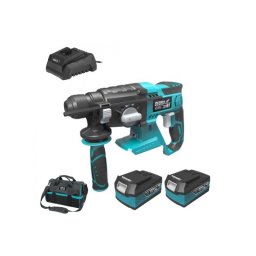 Dedra Set Ciocan rotopercutor SDS Plus SAS+ALL cu 2 acumulatori Li-Ion 18V 4.0Ah incarcator 60W si geanta
