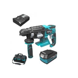 Dedra set Ciocan rotopercutor SDS Plus SAS+ALL cu acumulator Li-Ion 18V 4.0Ah incarcator rapid 125W si geanta