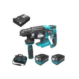 Dedra set Ciocan rotopercutor SDS Plus SAS+ALL cu 2 acumulatori Li-Ion 18V 4.0Ah incarcator rapid 125W si geanta