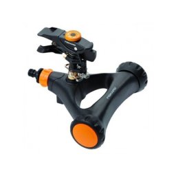 FISKARS. Aspersor pulsator cu roti, spray reglabil, rotatie reglabila, cap metalic 500 mp