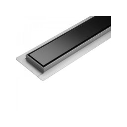 FALA Rigola dus liniar 60 cm, sticla neagra, pentru perete