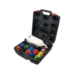 YATO Set palnie completare ulei cu adaptoare, 15 piese