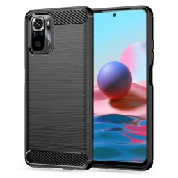 Husa Husa pentru Xiaomi Redmi Note 10 4G / Note 10S / Poco M5s - Techsuit Carbon Silicone - Black