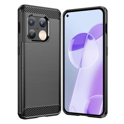 Husa Husa pentru OnePlus 10 Pro - Techsuit Carbon Silicone - Black