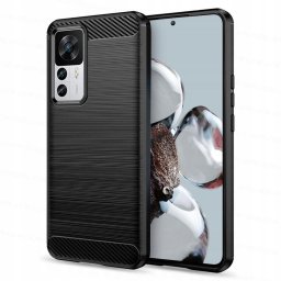 Husa Husa pentru Xiaomi 12T / 12T Pro - Techsuit Carbon Silicone - Black