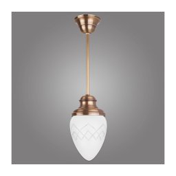Lustră pe tijă RINAMA 1xE27/60W/230V alamă Kemar RI/1/M