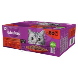 Whiskas, selectii clasice de carne 80 x 85 g