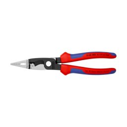 Cleste multifunctional, dezizolare, crimpare ferule, maner multicomponent, pentru electricieni, 200mm, KNIPEX 13 82 200