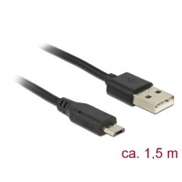 Delock cable USB micro AM-MBM5P 2.0 + LED charging status 1.5M