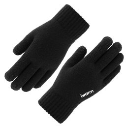 Manusi touchscreen iWarm ST0005, utilizare smartphone, culoare negru