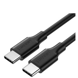 CABLU alimentare si date , "US286", Fast Charging Data Cable pt. smartphone, USB Type-C la USB Type-C 60W/3A, nickel plating, PVC, 0.5m, negru