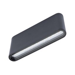 Aplică perete exterior LED FLOW 2xLED/6W/230V IP54 negru