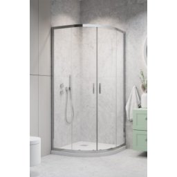 Set cabina dus semirotunda complet echipata Radaway Alienta A 80x80cm