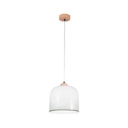 Lustră pe cablu NONNA 1xE27/60W/230V stejar/alb/verde Kolarz A1352.31.G