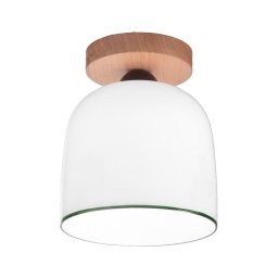 Lustră aplicată NONNA 1xE27/60W/230V stejar/alb/verde Kolarz A1352.11.G