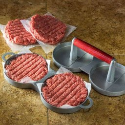 Presa dubla hamburger din aluminiu Char-Broil 140539